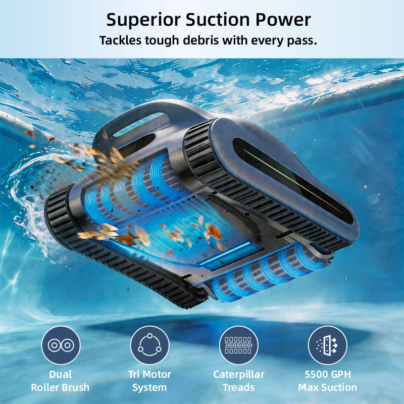 Cordless Robotic Pool Vacuum 2026 | Removable & Replaceable Battery