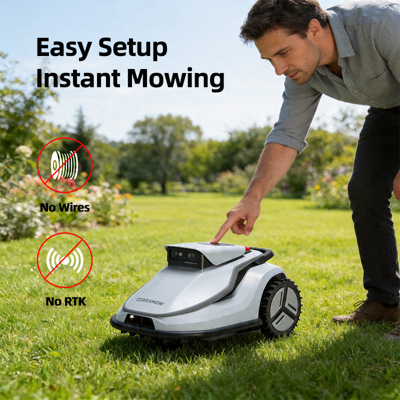 Triple-Cam AI Vision Robot Mower V600