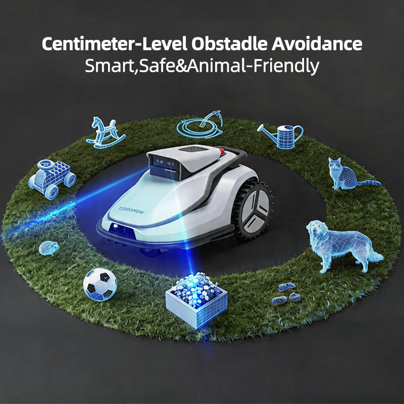 Triple-Cam AI Vision Robot Mower V600