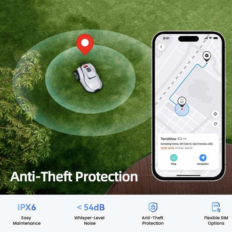 Triple-Cam AI Vision Robot Mower V1000