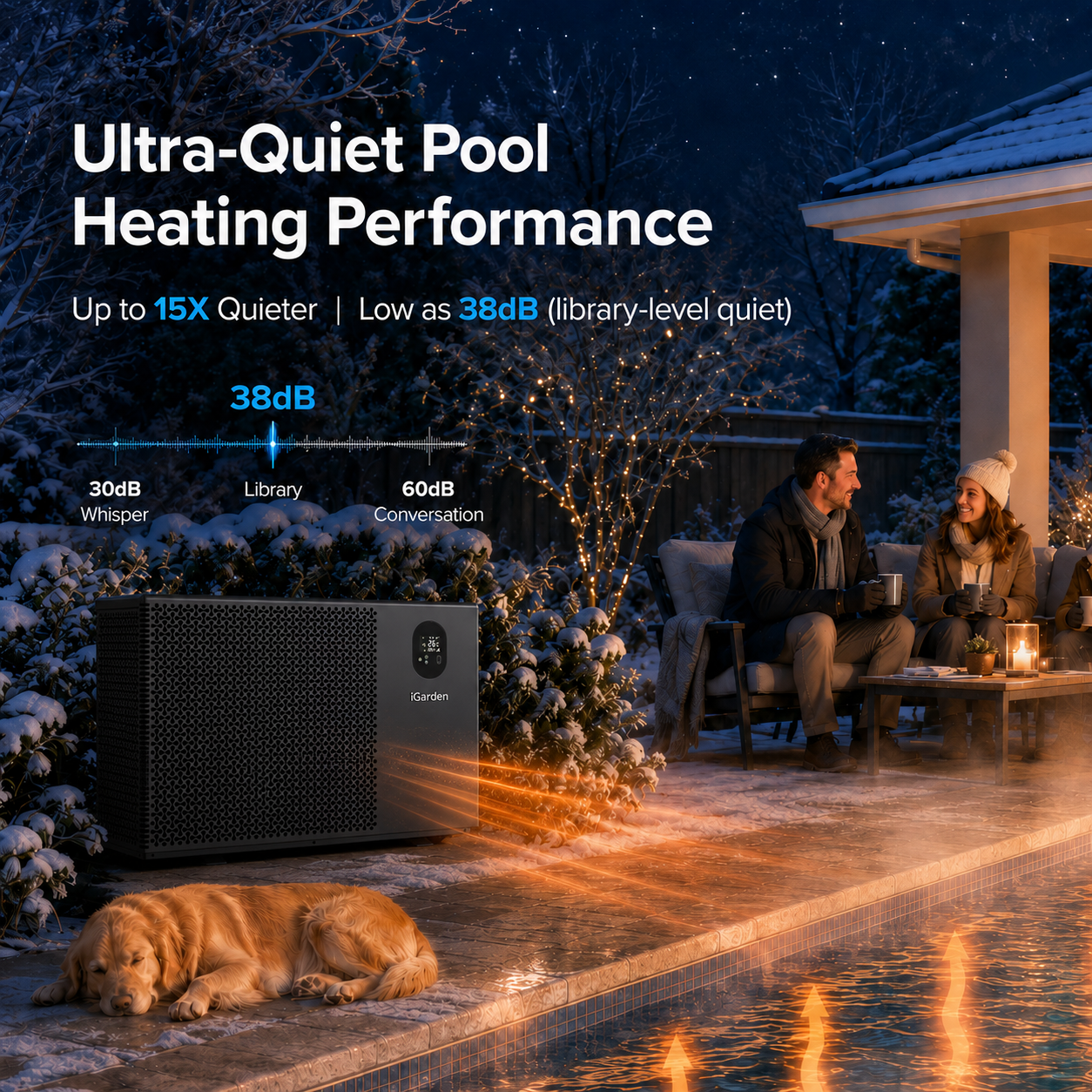 TurboSilence® Full-Inverter Pool Heat Pump