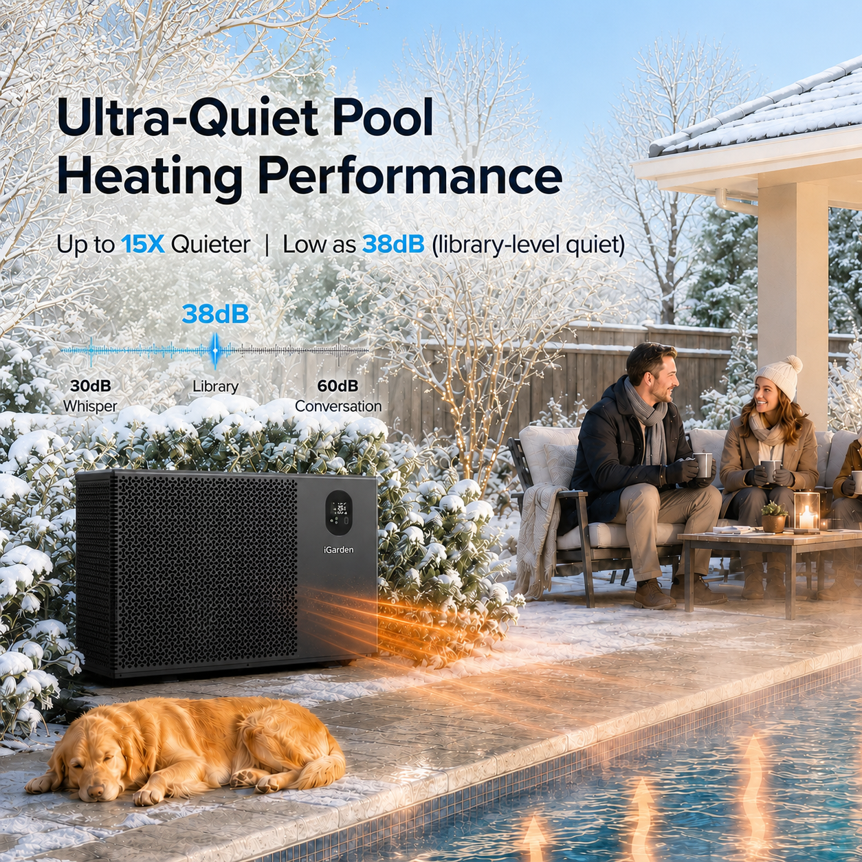 TurboSilence® Full-Inverter Pool Heat Pump